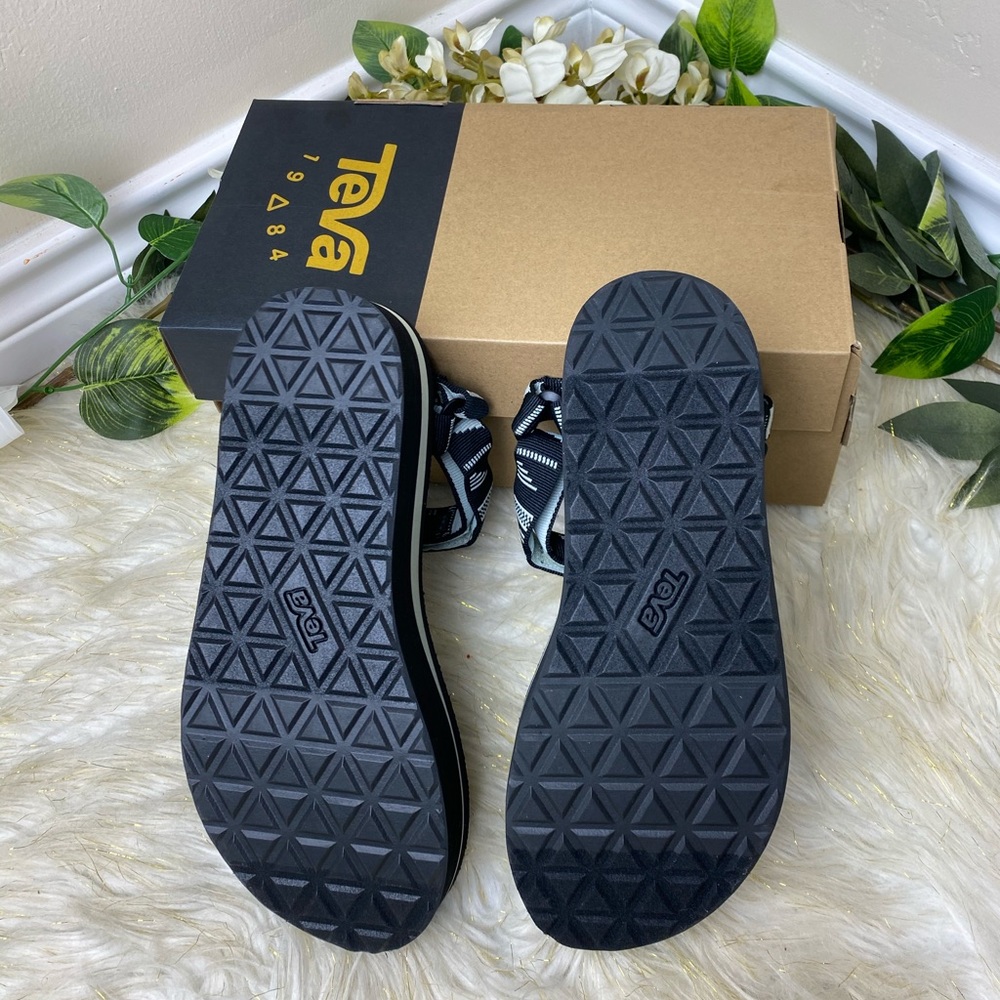 Teva Flatform Sandals black sz 6 - Picture 5 of 7